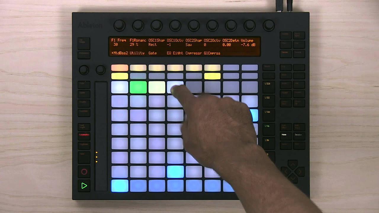 Ableton Push 1 Tutorial Part 8: Step Sequencing - YouTube