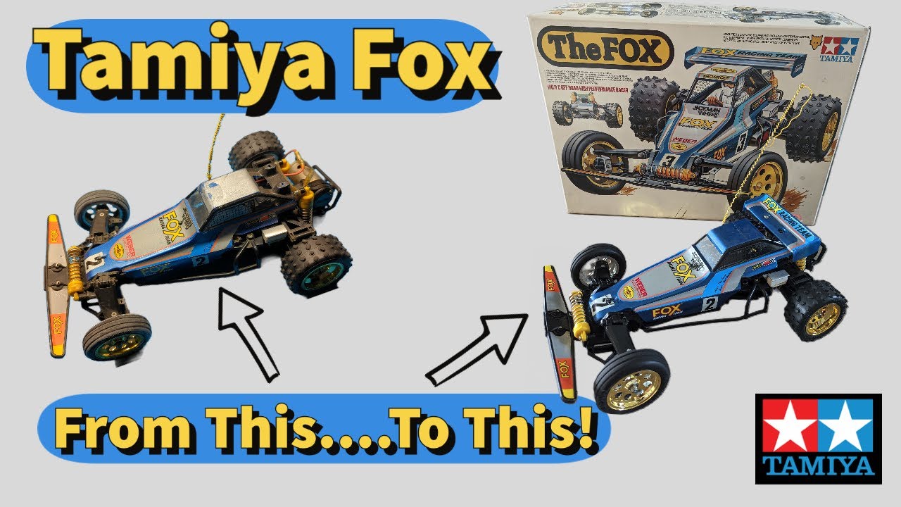 Vintage 1985 Tamiya Fox RC Car - Complete Rebuild of Kit# 58051