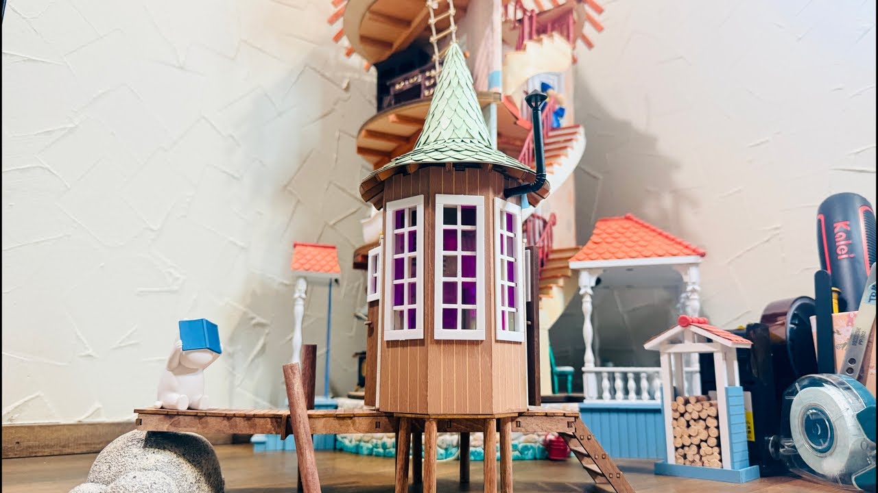 延長号完成✨ムーミンハウス110号塗装‼️デアゴスティーニ - YouTube