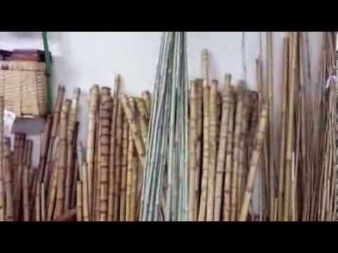 和竿作り 素材解説 寒竹と淡竹元 - YouTube