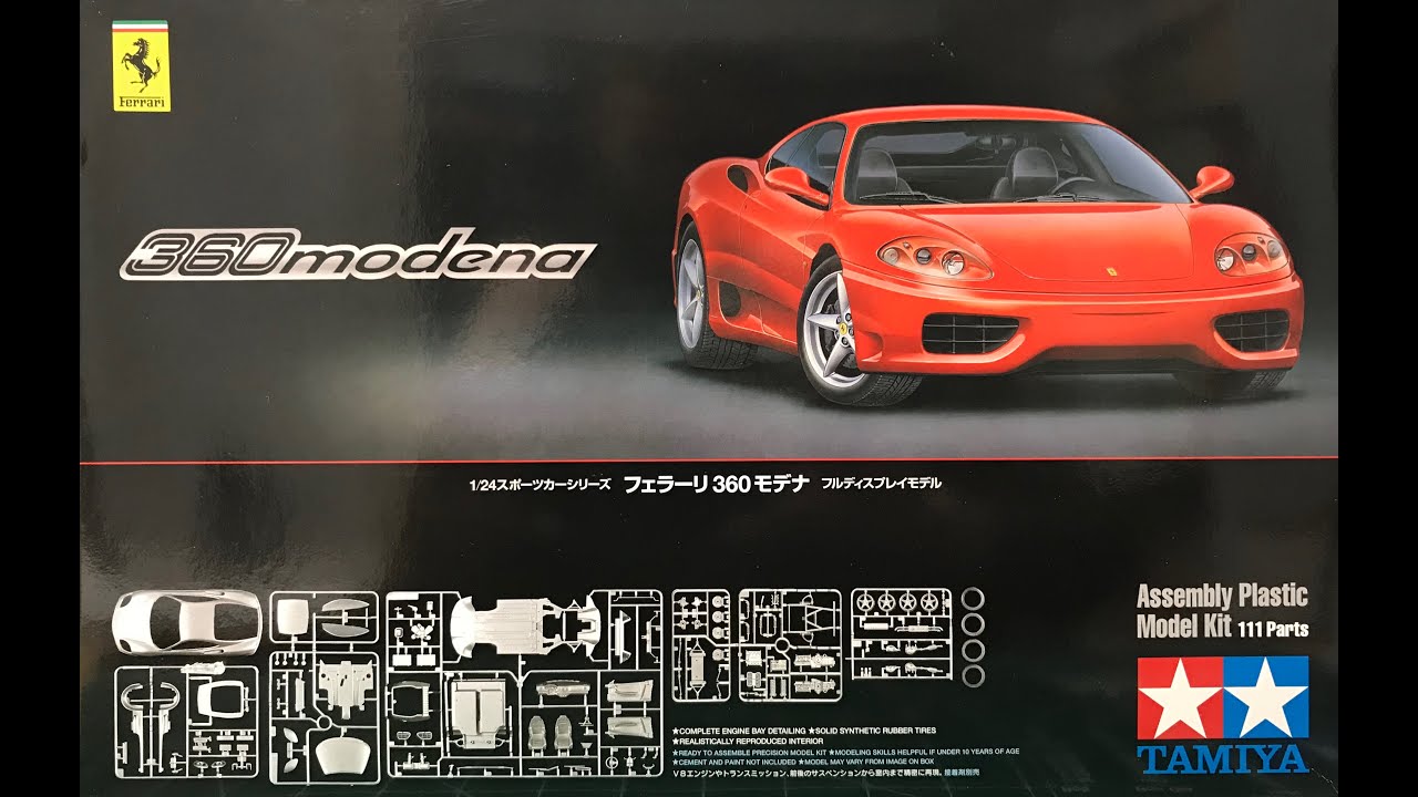 Building the Tamiya Ferrari 360 Modena scale model kit Part 1