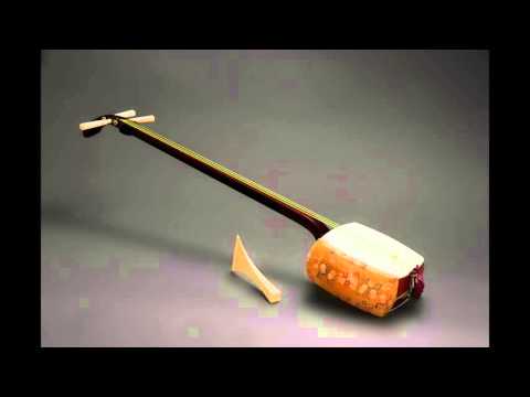 三味線 人工皮リプル 長唄三味線 - YouTube