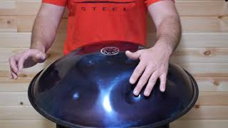 Pantheon Steel - Halo Handpan C-Nocturne ∙ 11 notes ∙ 440 Hz
