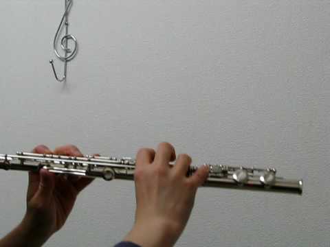 中古フルート,MIYAZAWA,ミヤザワ,MS95S,頭部管,銀製,C管 - YouTube