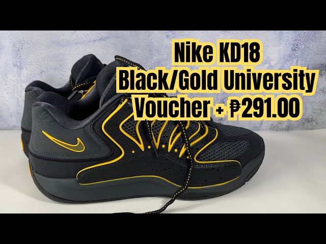Nike KD18 EP “Rain City” Black University Gold Unboxing and Review