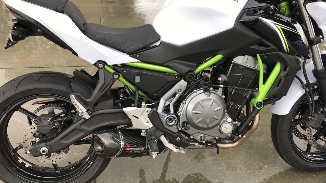 2017-19 Kawasaki Z 650 sound - stock vs. Yoshimura Alpha Race