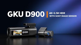 GKU D900 4K 30fps+2.5K 5G WiFi Dash Cam – gkutech