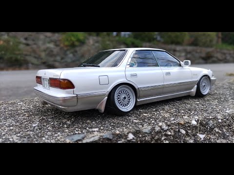 アオシマ プラモデル 1/24 トヨタ GX81 マークⅡ2.0グランデツインカム