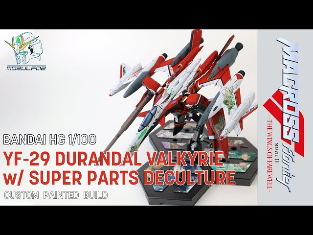 Custom Painted Build] HG 1/100 YF-29 Durandal Valkyrie Super Parts