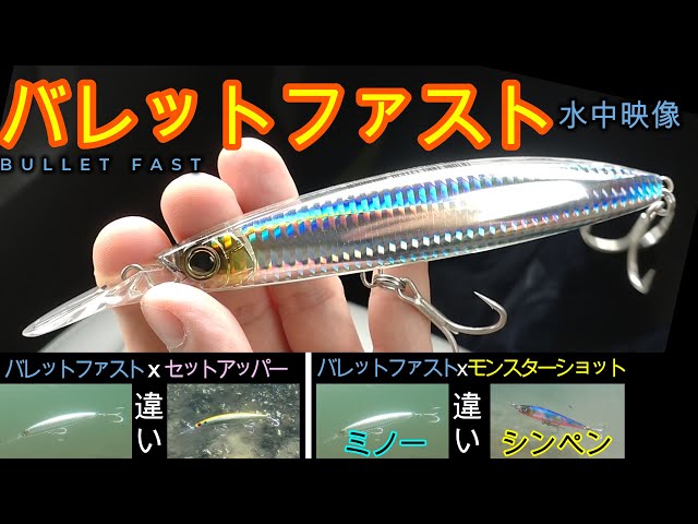 DUEL BULLET FAST Underwater Footage MINNOW vs SINKING PENCIL vs