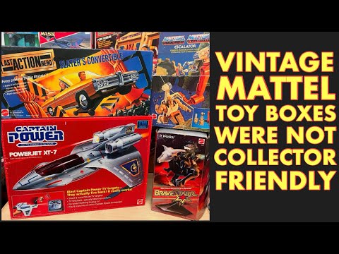 VINTAGE MATTEL TOY BOXES WERE NEVER COLLECTOR FRIENDLY - YouTube