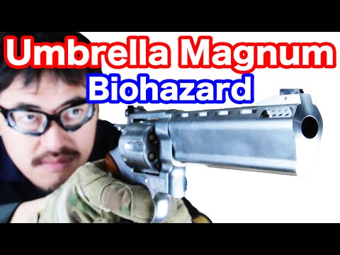 Tanaka Resident Evil 0 Umbrella Magnum Revolver Gas Gun Review by