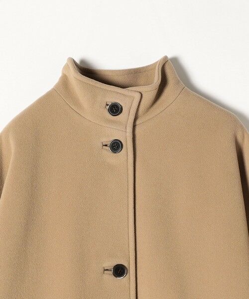 SHIPS any: SUPER100 ウール ブレンド スタンドカラー ドルマン ロング