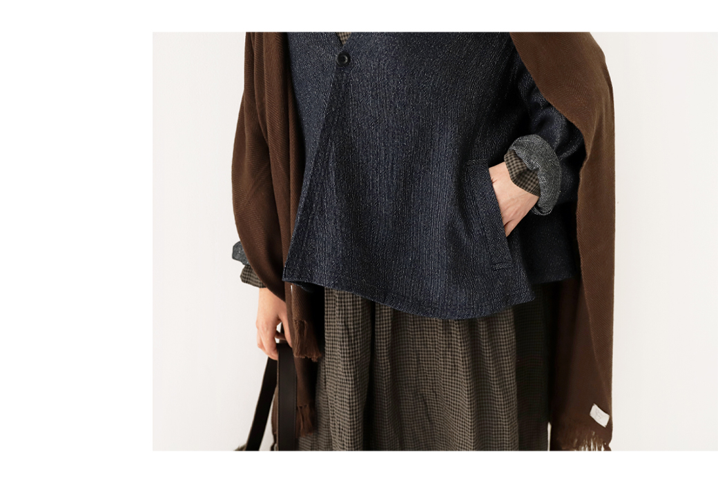 UpcycleLino WOOL BLEND DENIM｜nest Robe / CONFECT ONLINE SHOP