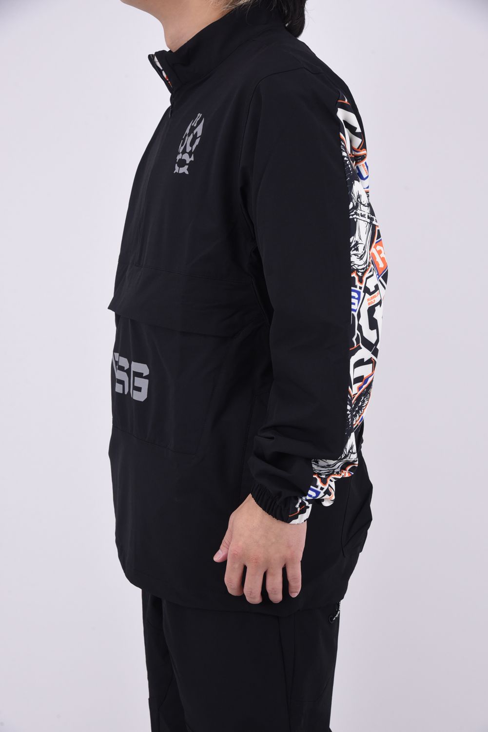 RUSSELUNO - ANORAK BLOUSON / ハーフジップ プルオーバーブルゾン