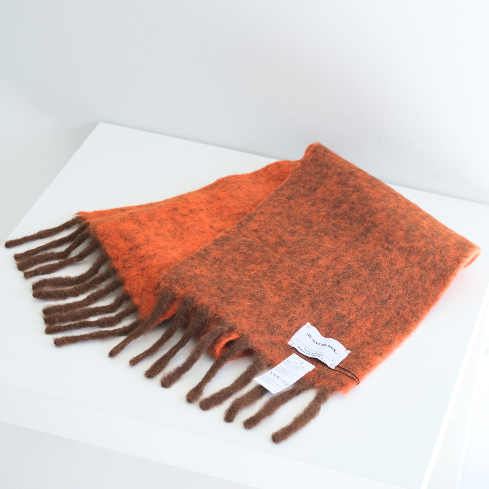 THE INOUE BROTHERS - Two Colour Woolly Scarf / マフラー / アルパカ