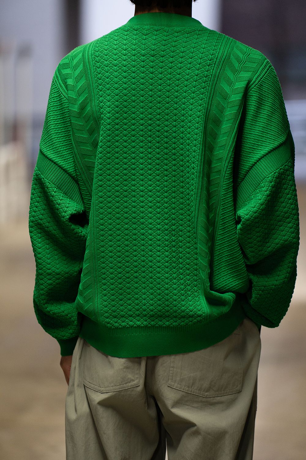 YASHIKI - 【24SS】Haruno Knit(KELLY GREEN) | Salty