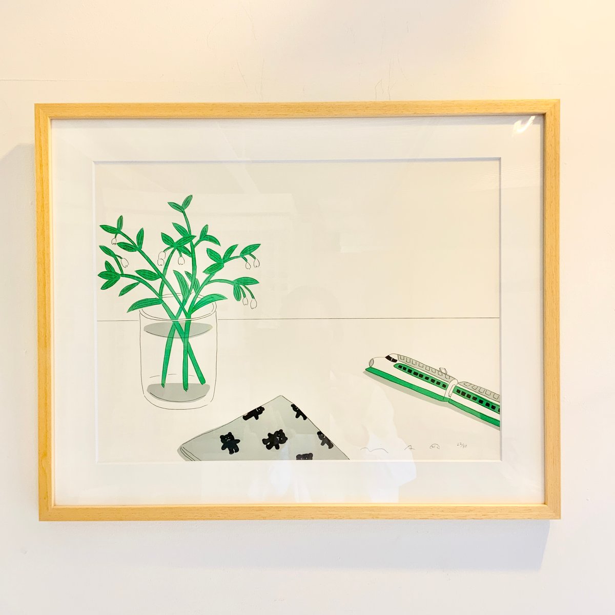 安西水丸「新幹線と花」 | SPACE YUI online shop
