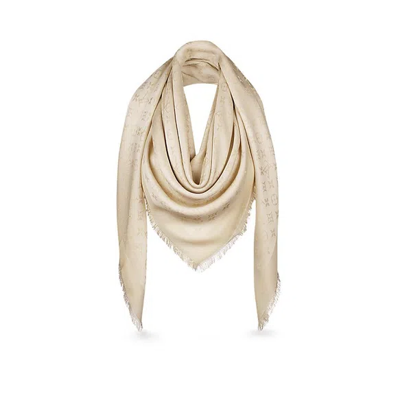 Louis Vuitton Monogram Shawl Beige | The Volte