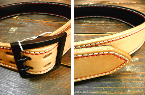 SAMURAI JEANS A106HS カウハイドダブルカラーステッチベルト | Lua-Blog