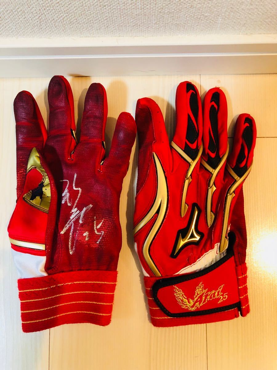 新井貴浩 実使用 バッティンググラブ 広島東洋カープ 新井貴浩 実使用