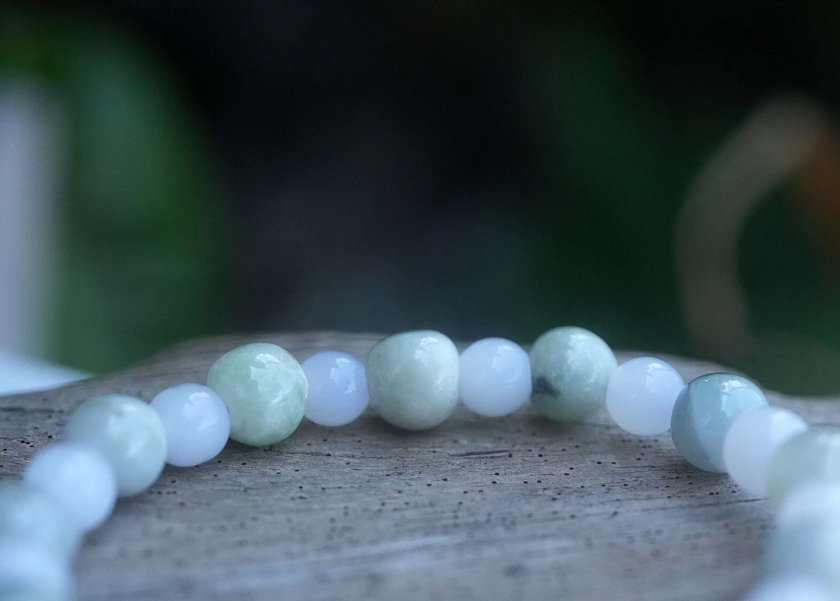 き*う様 天然ミャンマー産本翡翠ブレスレット 16cm 天然ミャンマー産本