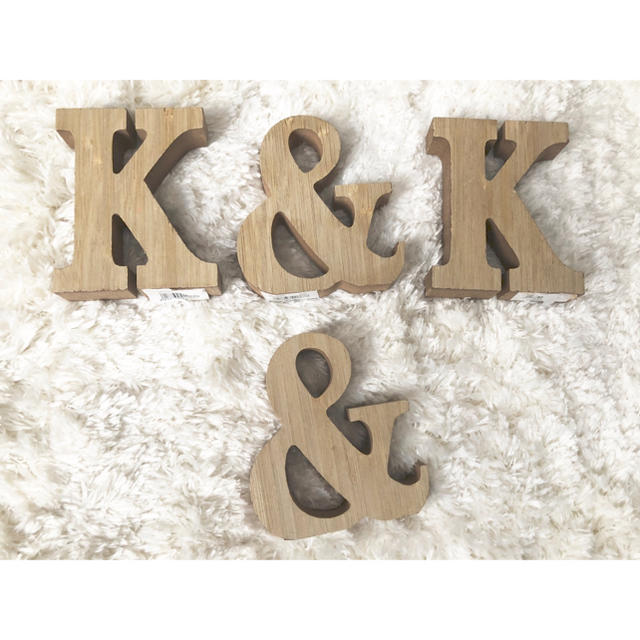 イニシャルオブジェ♡K&Kの通販 by T shop ✩｜ラクマ