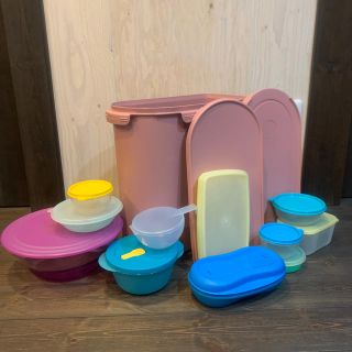 処分します！中古タッパーウェア Tupperware おまけ詰め合わせセットの