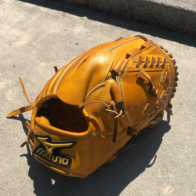 ミズノプロ 硬式 投手 グローブ 貴重 旧ラベル MIZUNO - ミズノプロ