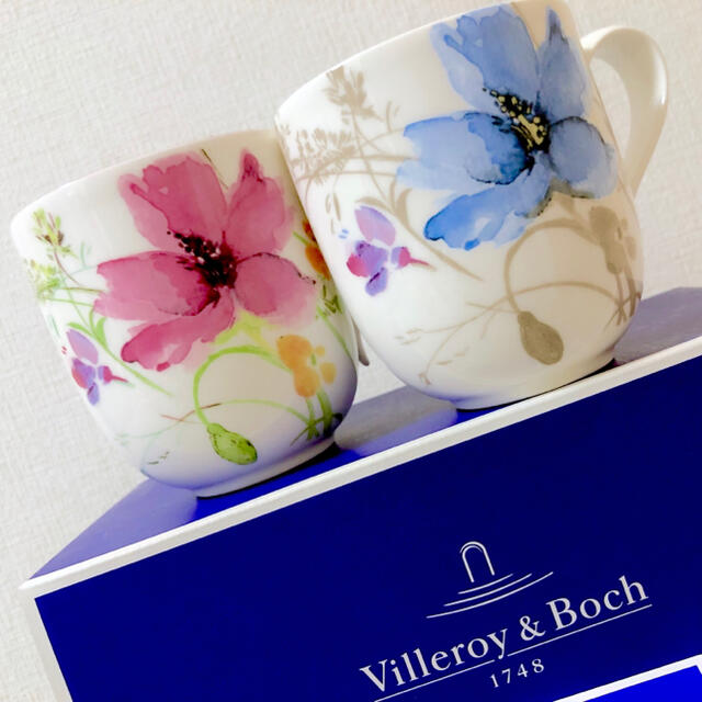 ビレロイ&ボッホ - 新品ビレロイ＆ボッホマリフルールグリ花柄ペア