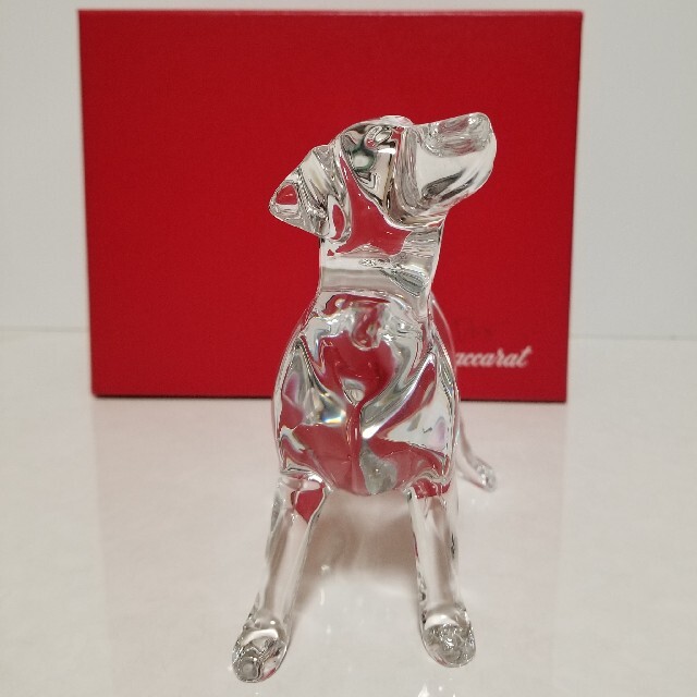 バカラ 柴犬 イヌ 戌 置物 クリスタル オブジェ オーナメント Dog