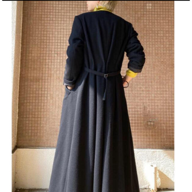 Ameri VINTAGE WAIST SHAPE NO COLLAR COAT