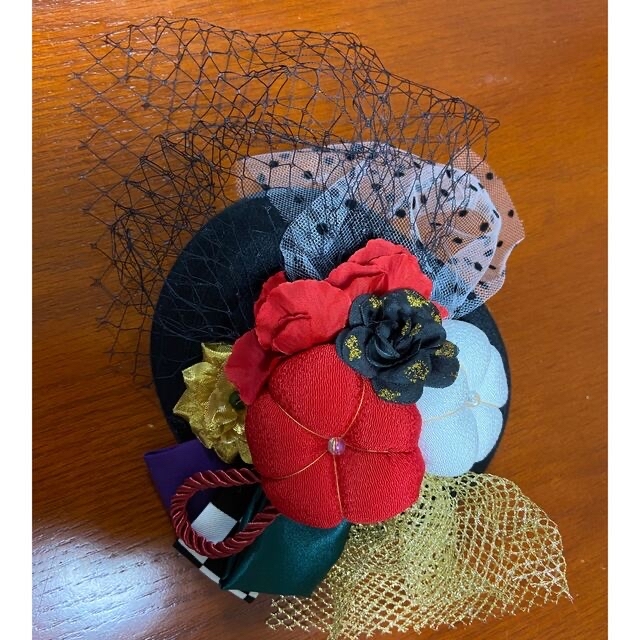 753 七五三 7歳 髪飾り モダン レトロ ハイカラ 帽子の通販 by