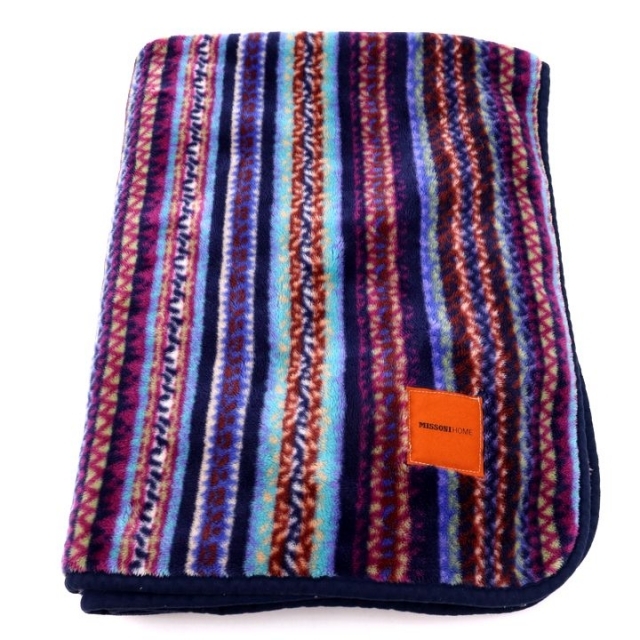 MISSONI - ミッソーニ HOME ハーフケット ひざ掛け 総柄 日本製 昭和