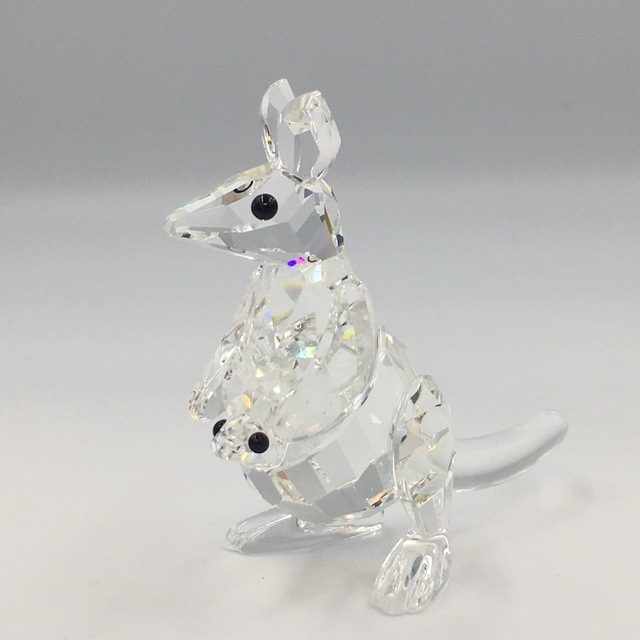 SWAROVSKI - スワロフスキー フィギュリン 置物 カンガルーの親子