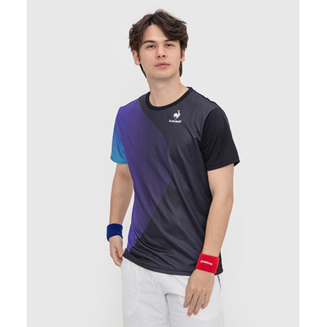 le coq sportif - ルコックスポルティフ テニスウェア 半袖Tシャツ紺