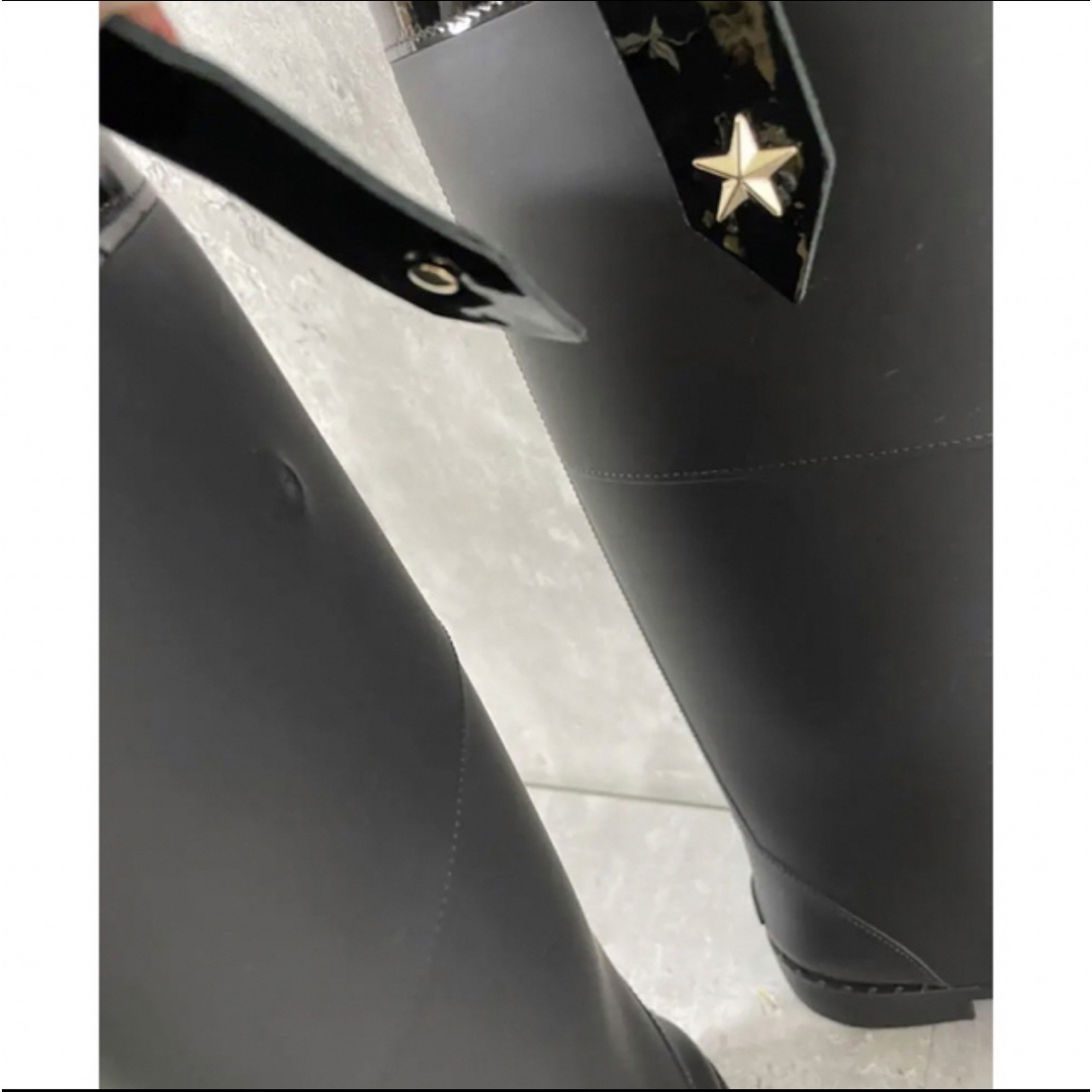 JIMMY CHOO ジミーチュウ レインブーツ スタースタッズ サイズ36 JIMMY