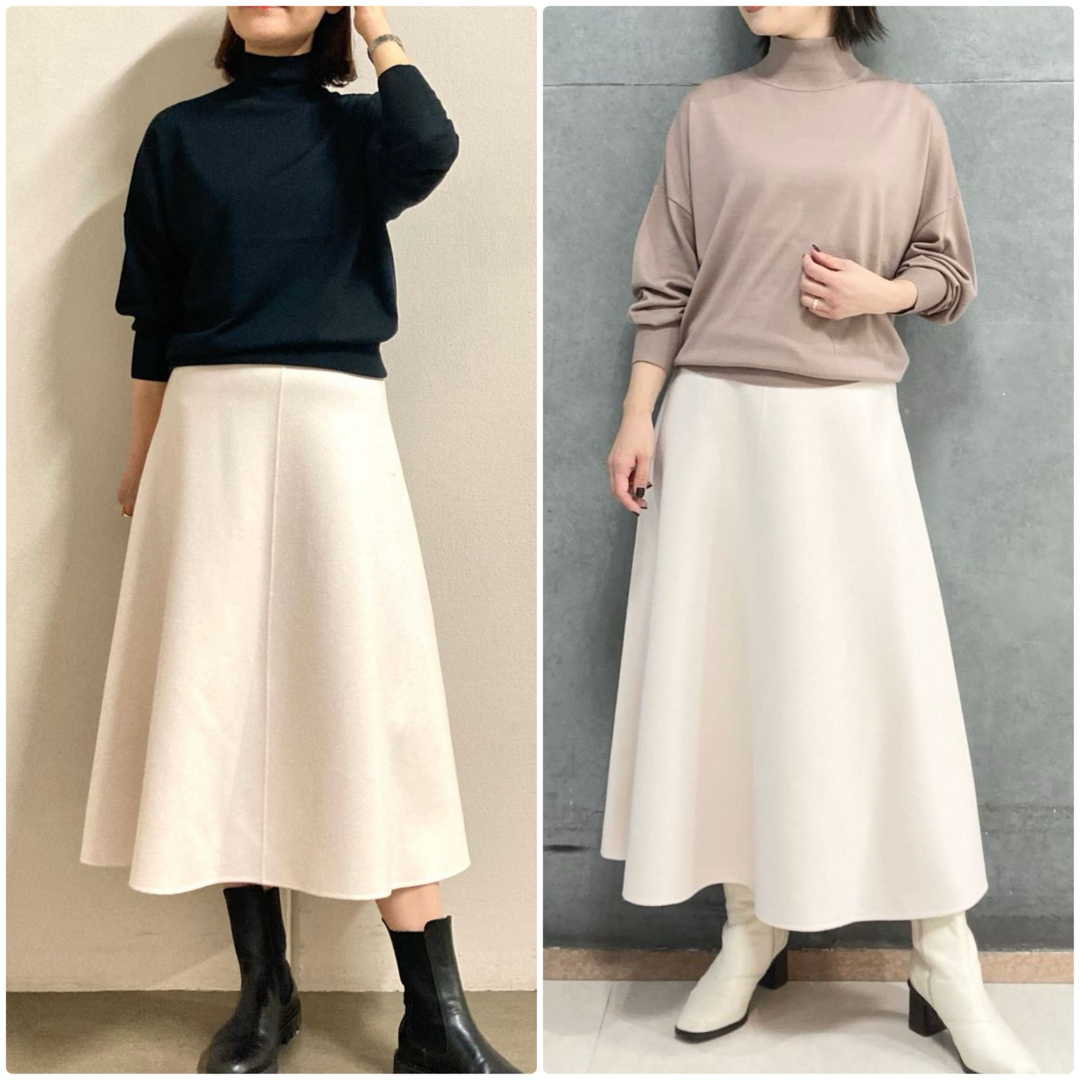 Theory luxe - theory luxe 22AW カシミヤ混 ミモレ丈スカートの通販