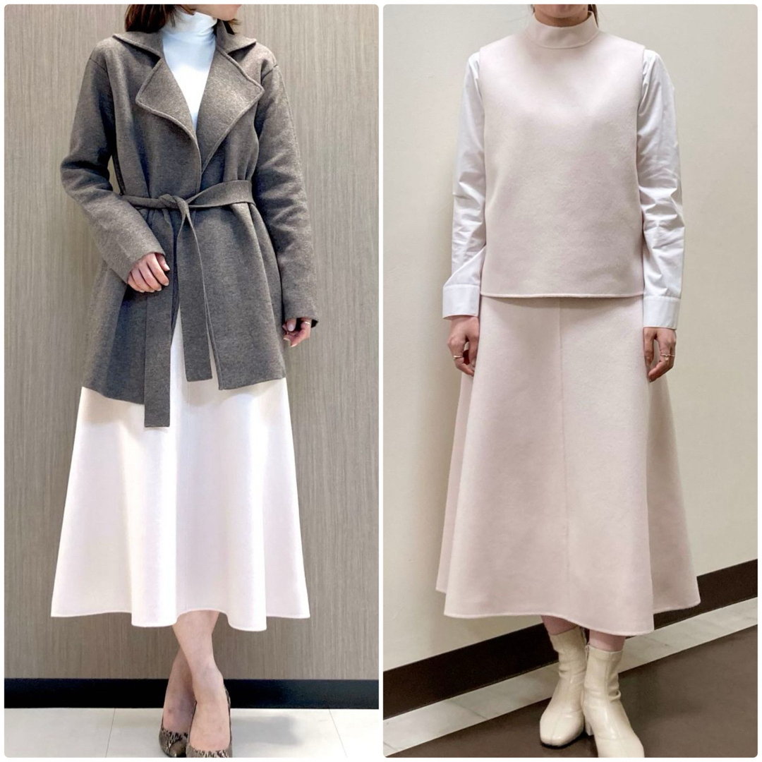 Theory luxe - theory luxe 22AW カシミヤ混 ミモレ丈スカートの通販