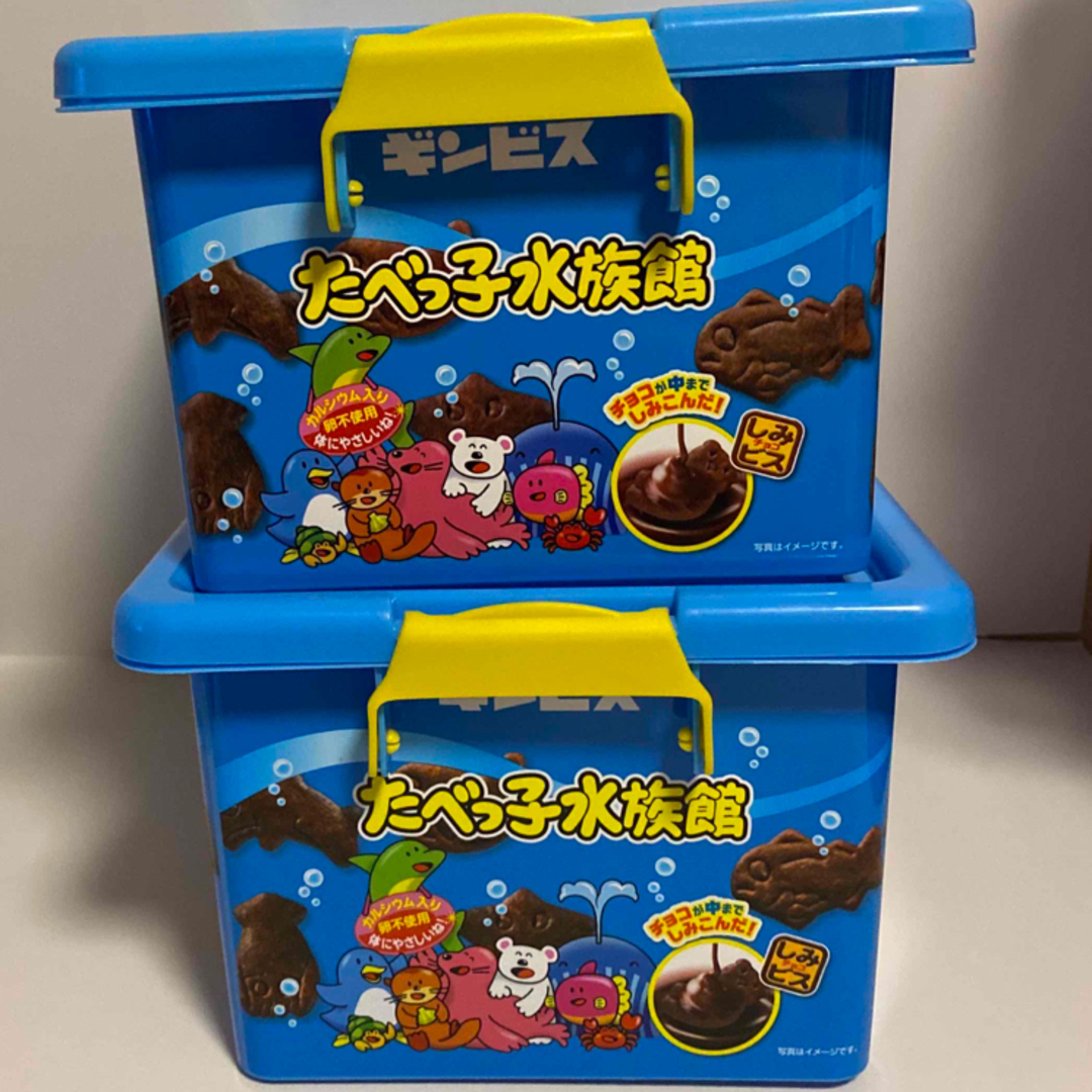 ギンビス - たべっ子水族館☆お菓子コンテナの通販 by シュナウザー's