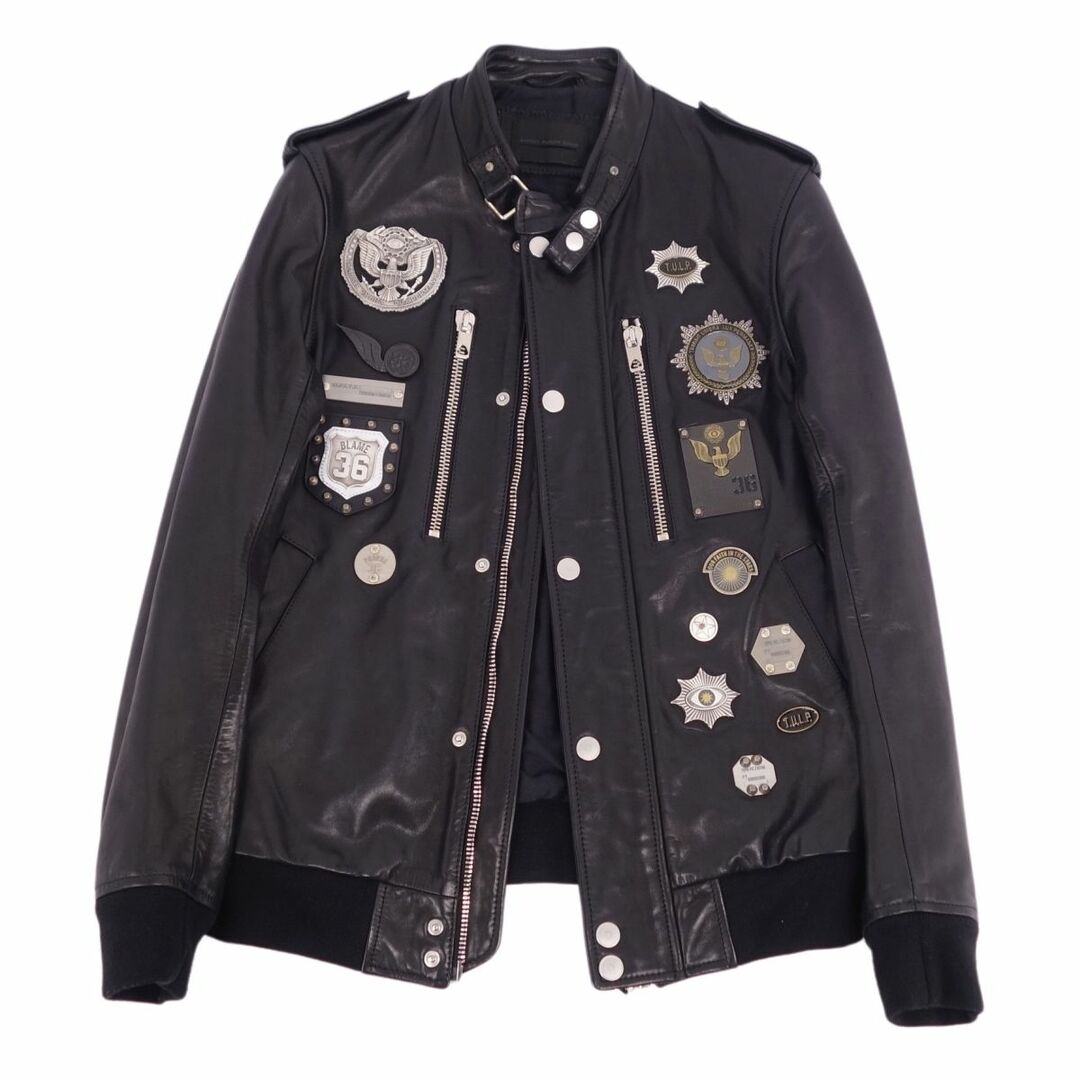 美品 ディーゼル DIESEL BLACK GOLD ジャケット ブルゾン レザー