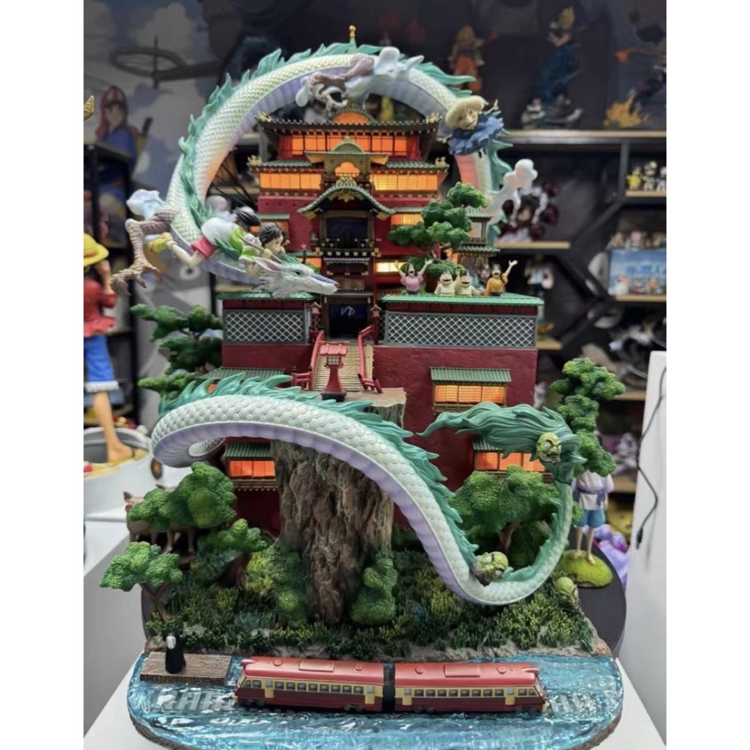 ジブリ 千と千尋の神隠し 油屋 フィギュア PVC製品 ガレージキット の