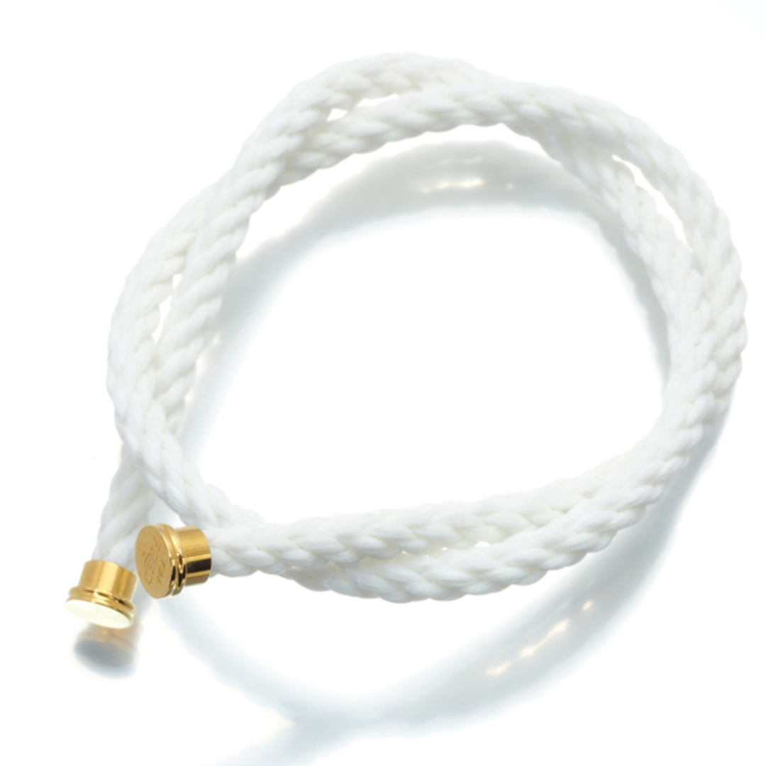 FRED - フレッド ブレスレット用コード フォース10 LM ホワイト 2連 17