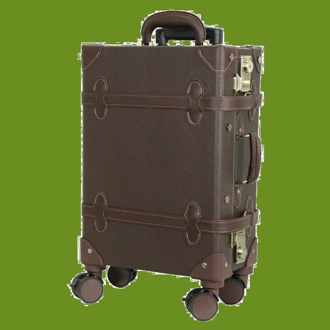 Mサイズ】モアエルグ_キャリーケース_クロコブラウン×ベージュ MOIERG