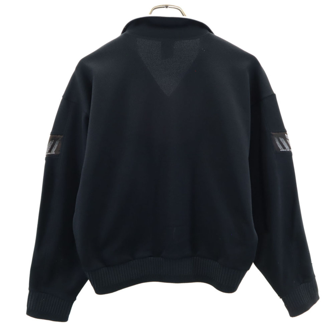 1898 デサント アディダス ジャージ トラックジャケット 刺繍 ロゴ 黒