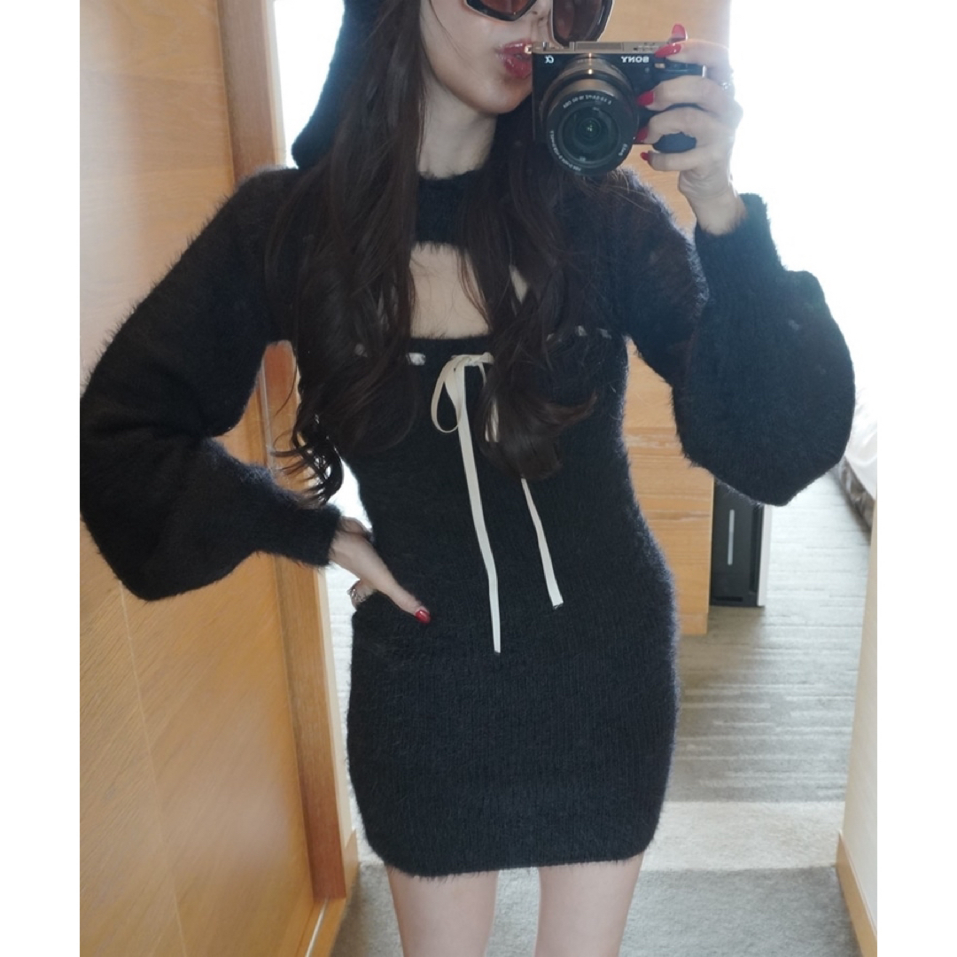 ワンピース amerge feather foodie topsribbononepiece amerge