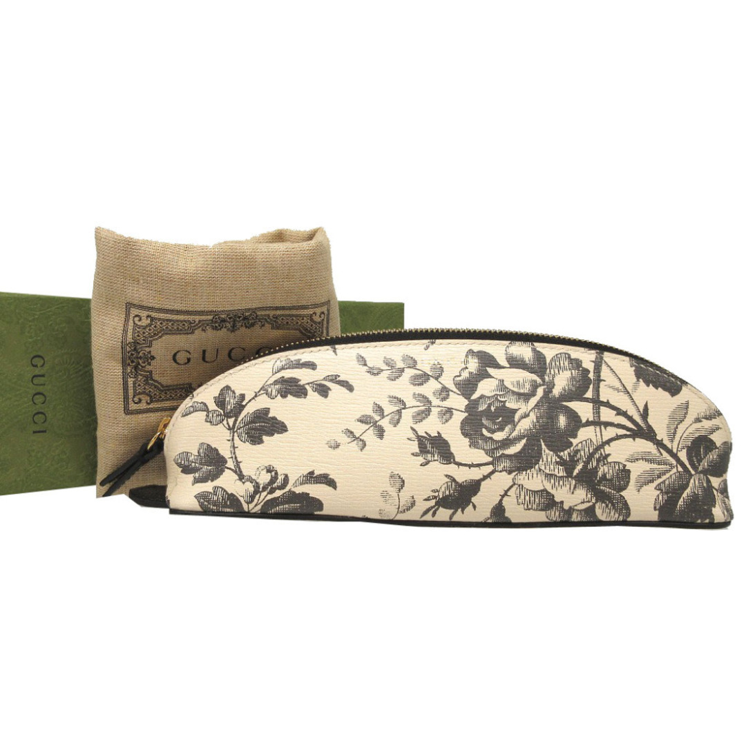 GUCCI - 未使用 グッチ ハーバリウム 662130 レザー ベージュ ブラック