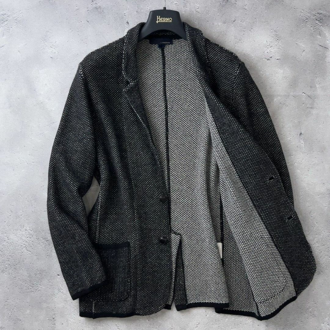 ハンガーLARDINI グレー コットンリネン ジャケット サイズ48 【公式