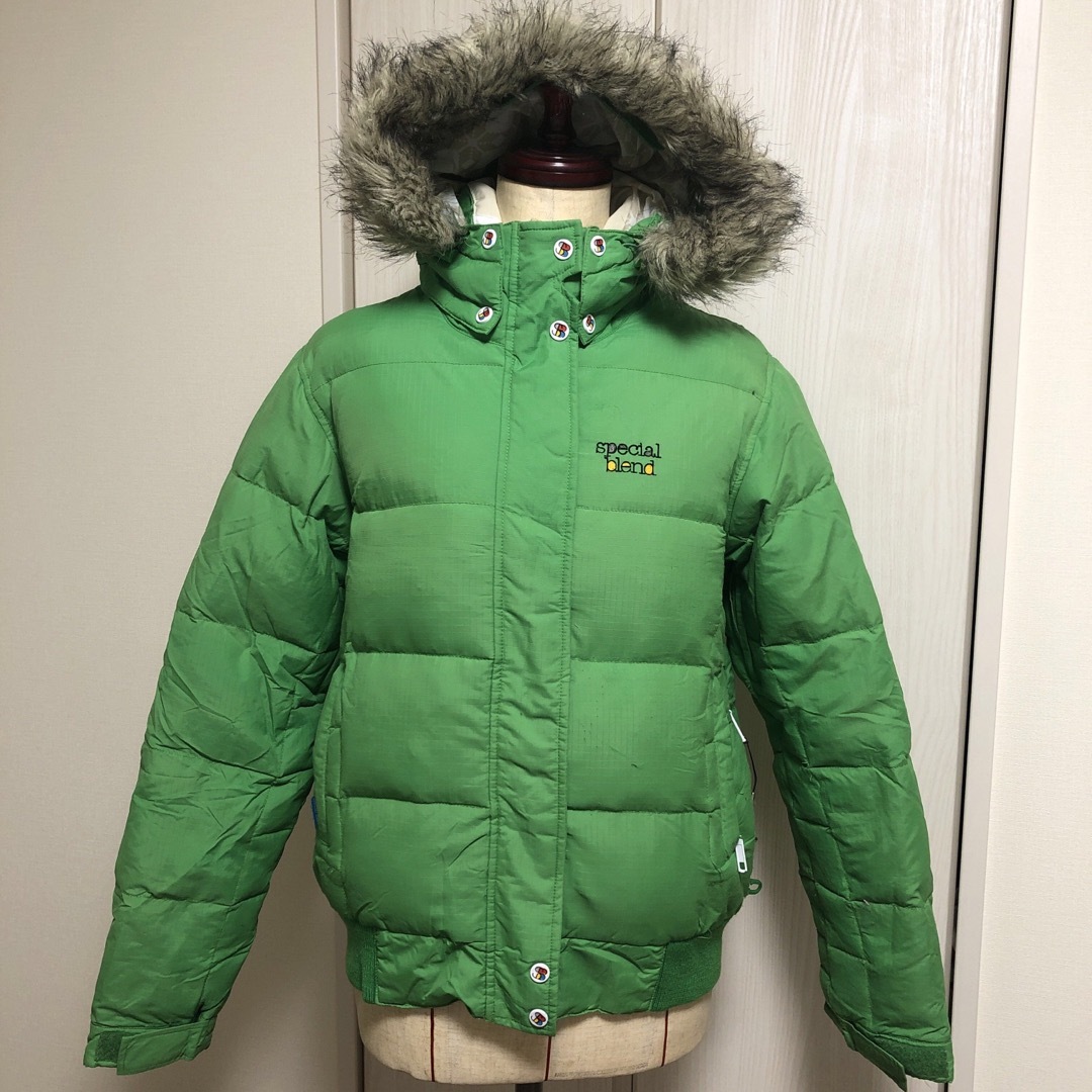 スペシャルブレンド ウェア ダウン グリーン レディース M L ショート