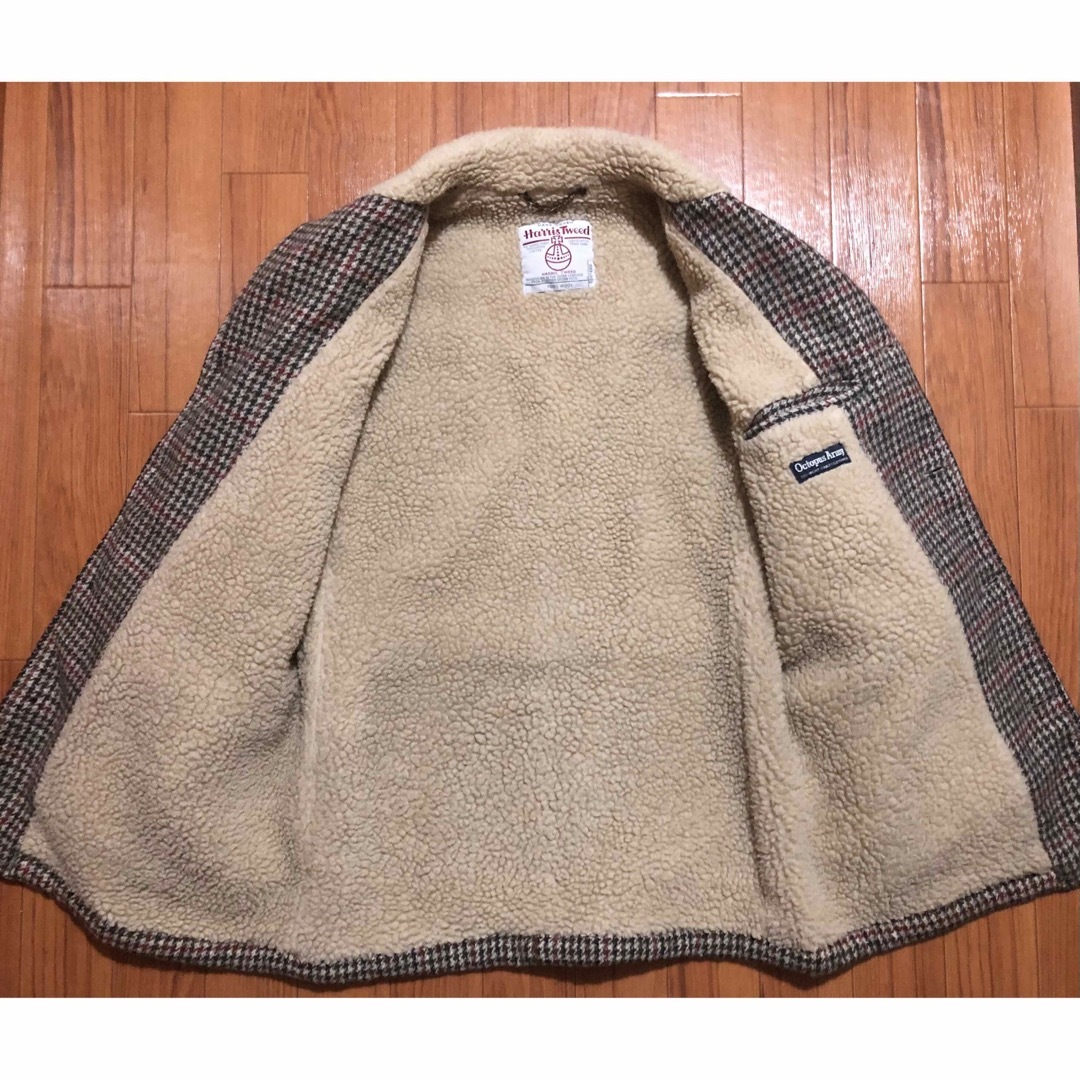 ハリスツイード×オクトパスアーミー 裏ボア コート ジャケット Mサイズ